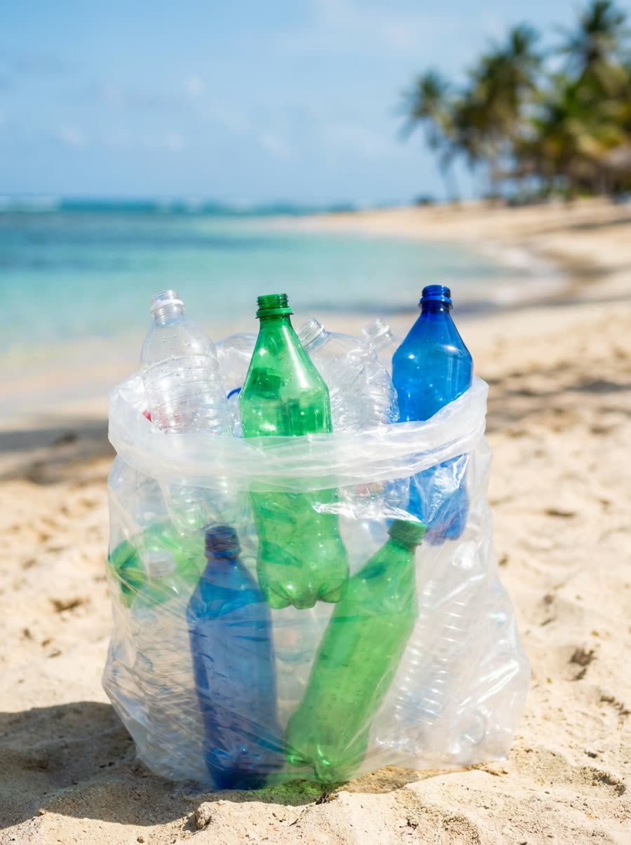 Sorted plastic bottles