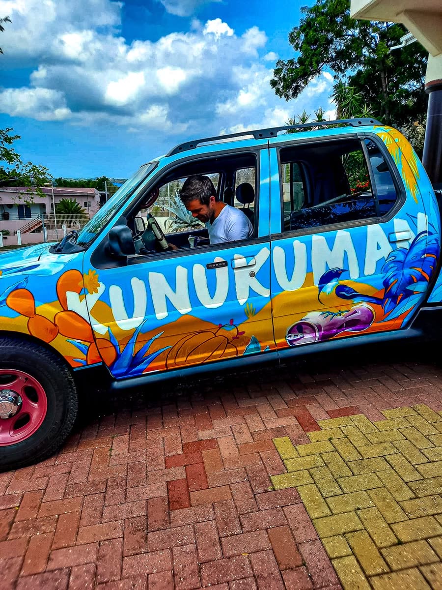 The Kunuku Man truck at a partner on Curaçao